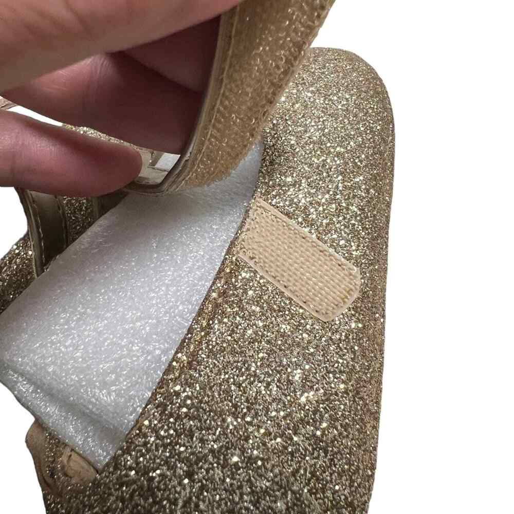 Felix & Flora Gold Sparkle Baby Shoes Size 18-24 Mo NWT - Picture 6 of 11